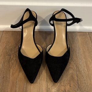Ann Taylor Black Suede Heels